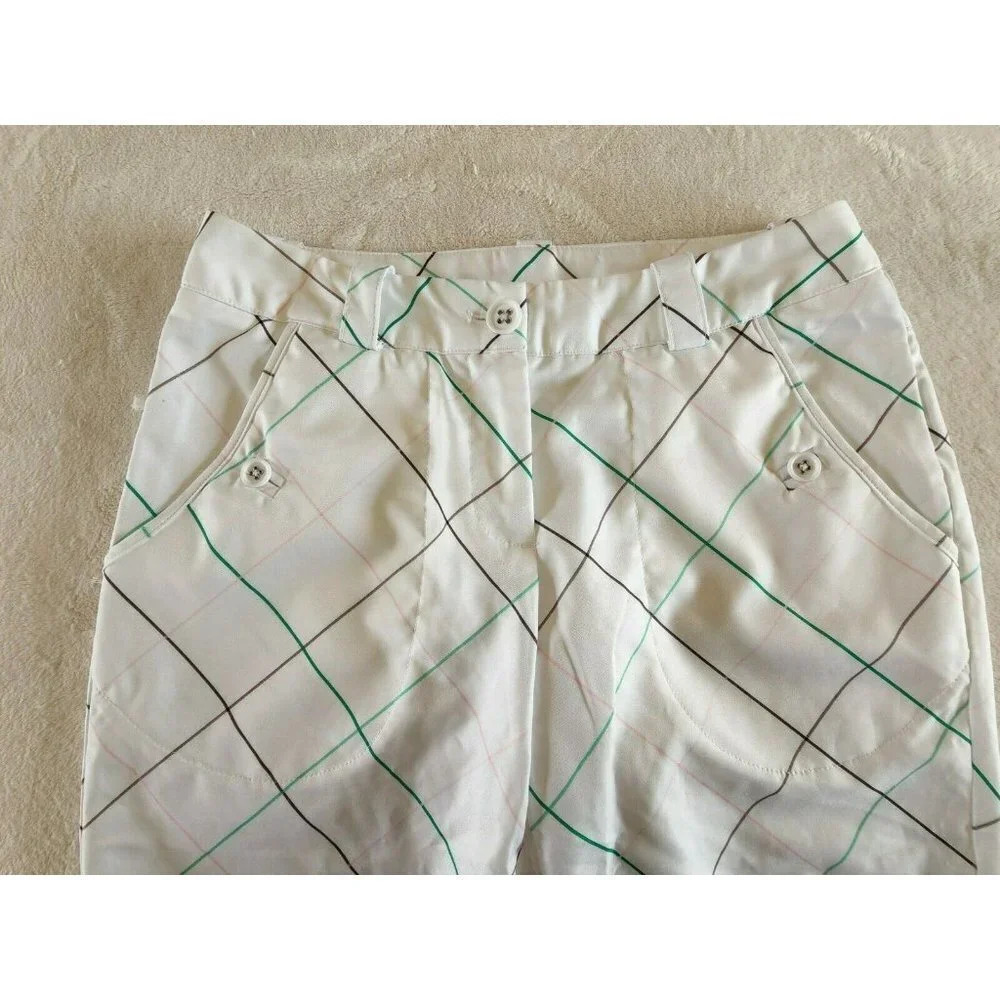 Nike Womens Golf Shorts Size 2 White Bermuda - Picture 4 of 6